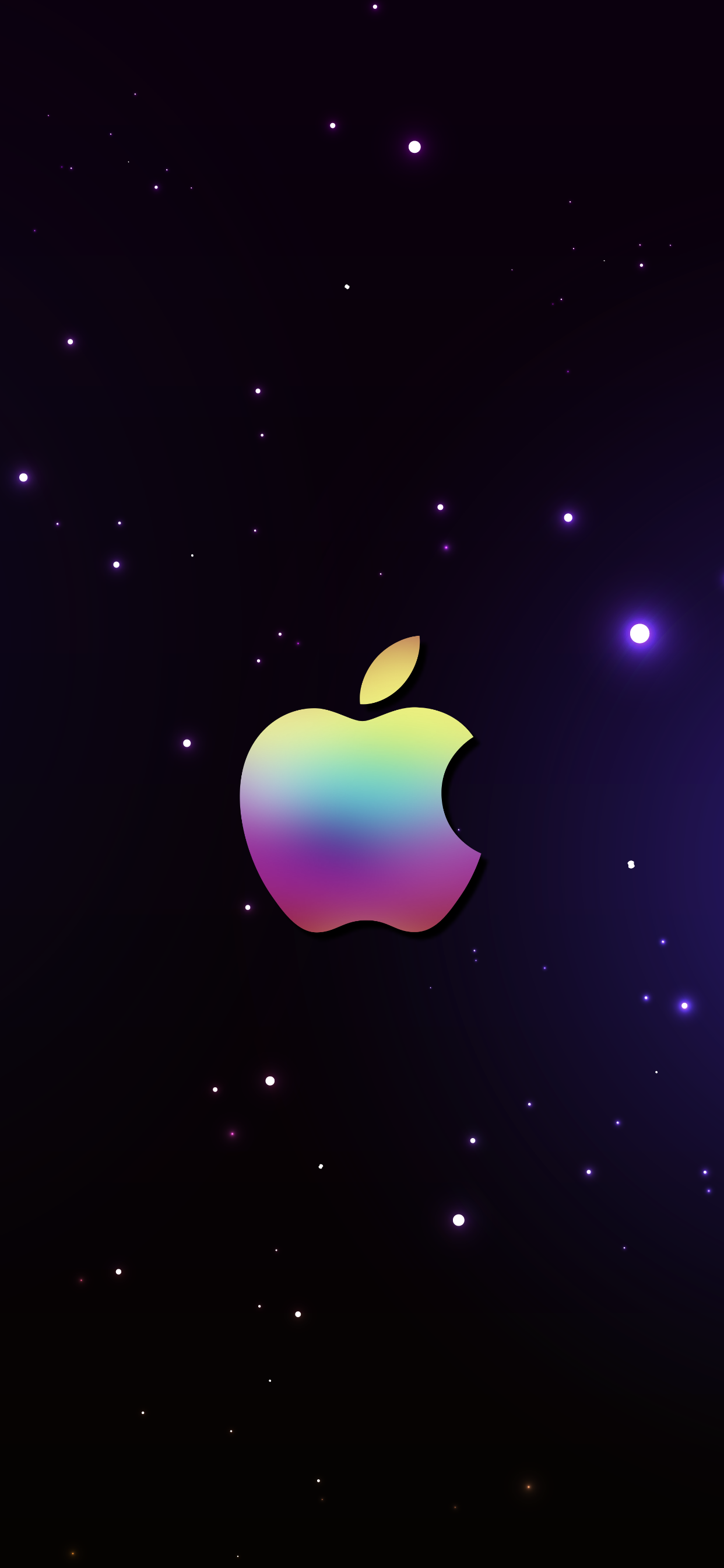 apple iphone wallpapers logo in a galaxy background hd