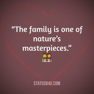 The family is one of nature’s masterpieces.