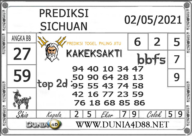 Prediksi Togel SICHUAN DUNIA4D 02 MEI 2021 Prediksi Togel SICHUAN DUNIA4D 02 MEI 2021