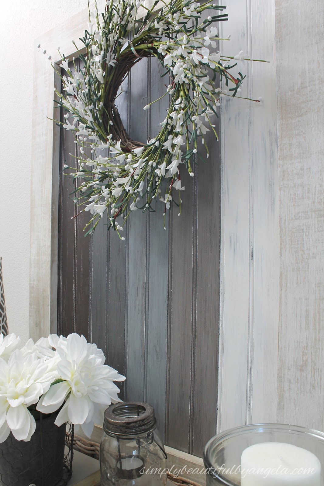 DIY Framed Beadboard Art Simply Beautiful By Angela