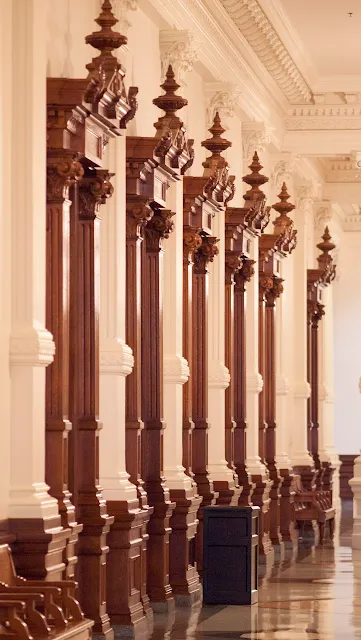 Door frames inside the Texas State Capitol in Austin