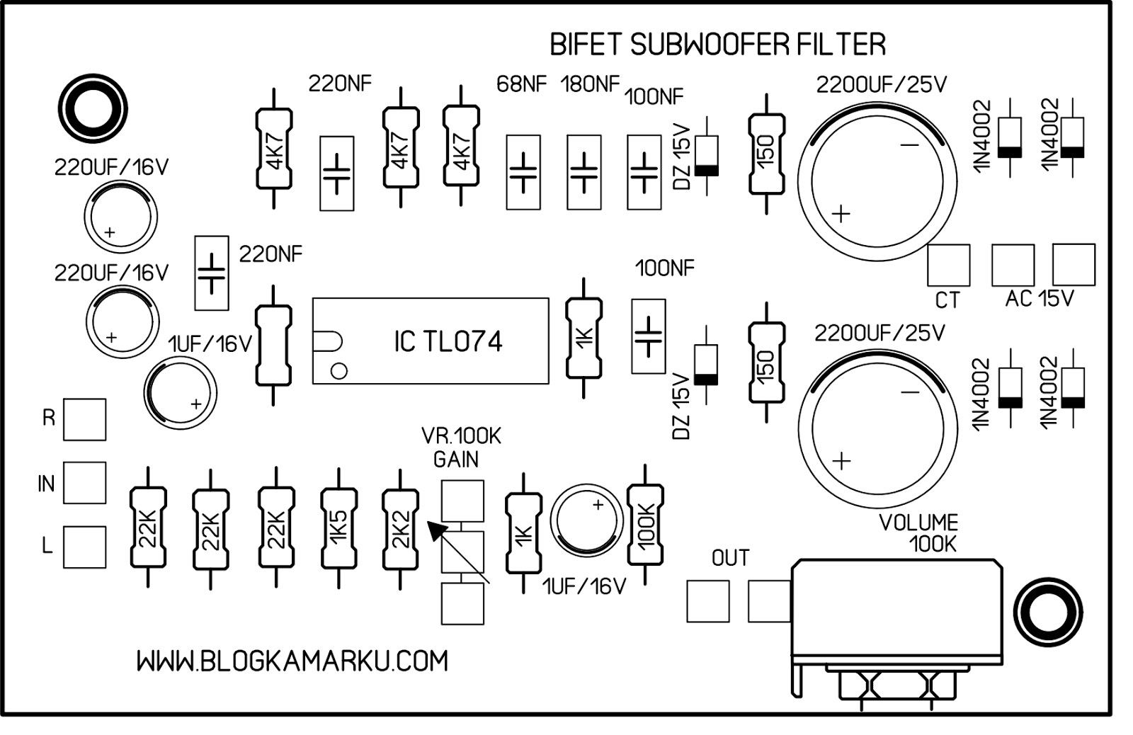 Sub filter. активный фильтр нч для сабвуфера схема. предварительный усилитель передняя панель.
