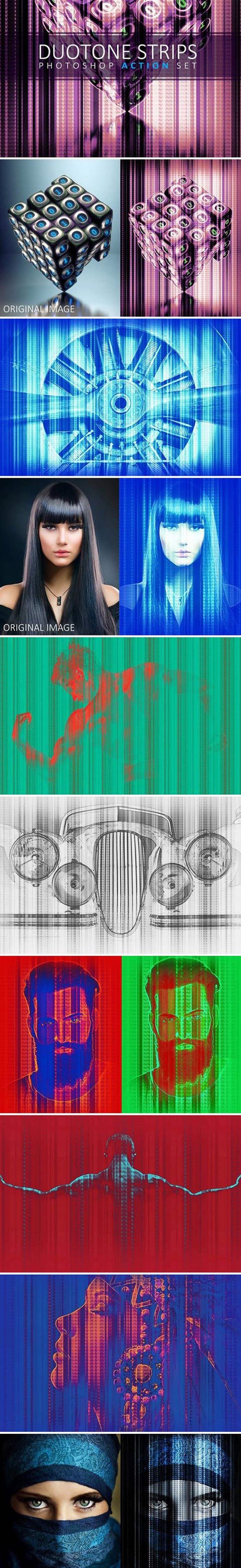 CM - Duotone Strips Photoshop Action Set 2459110 2 gddgs