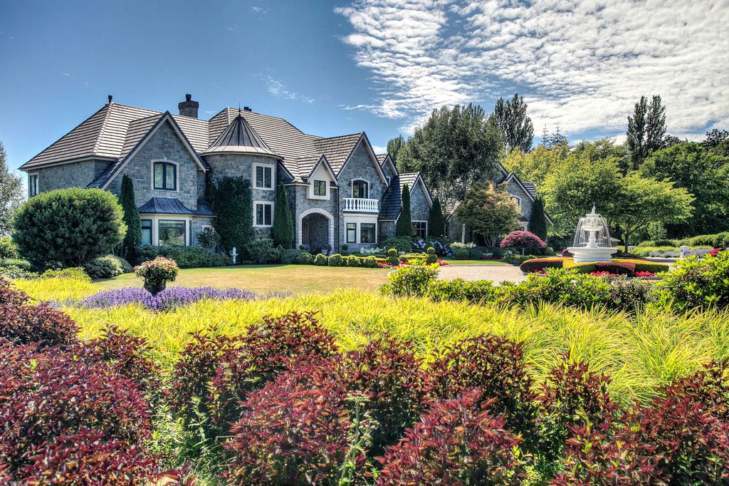 12,000 Square Foot Waterfront Stone Mansion In Blaine, WA THE