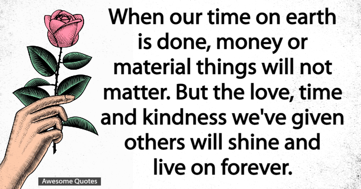 When our time on earth is done