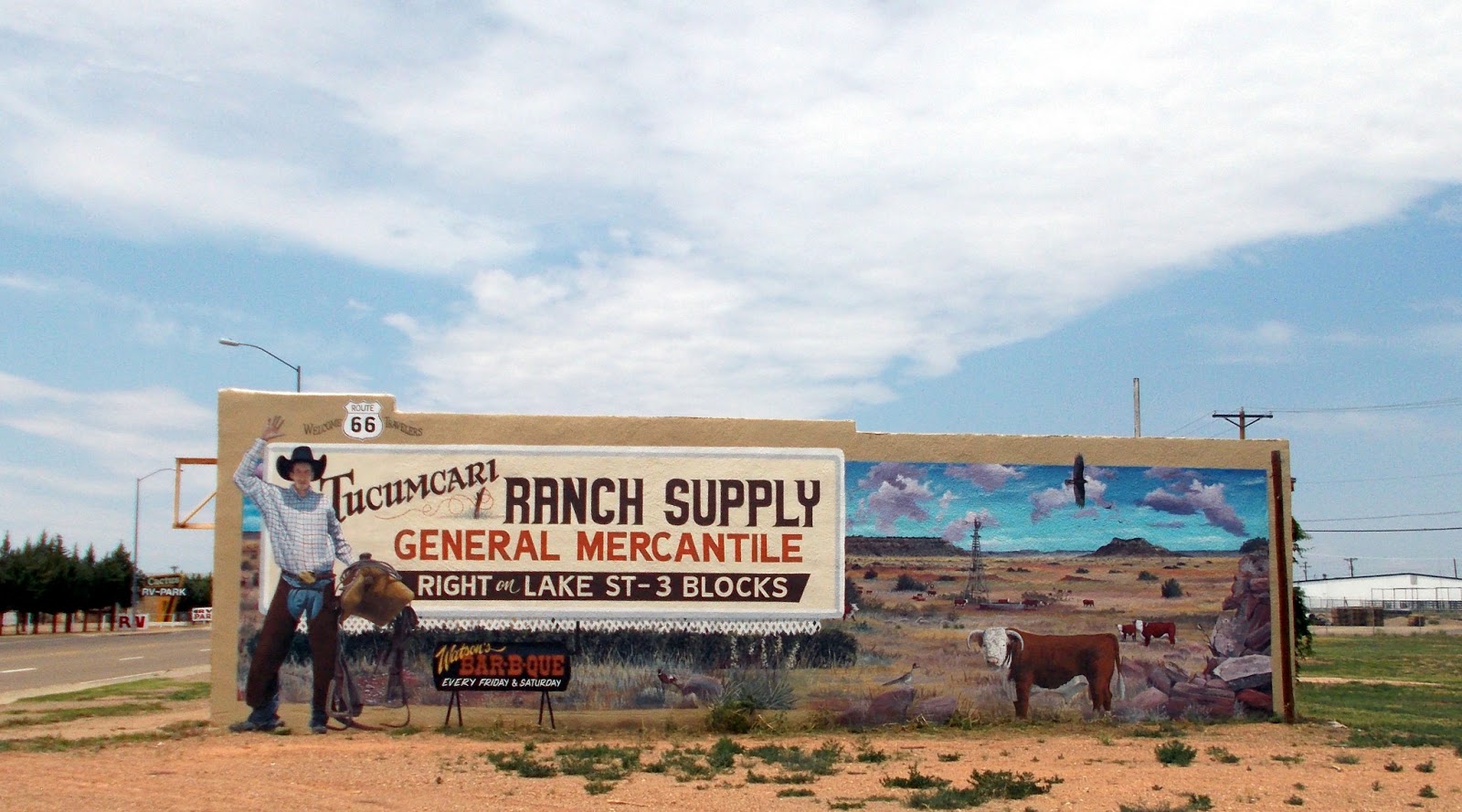 Postcards From Pam and Larry Tucumcari and Cadillac Ranch
