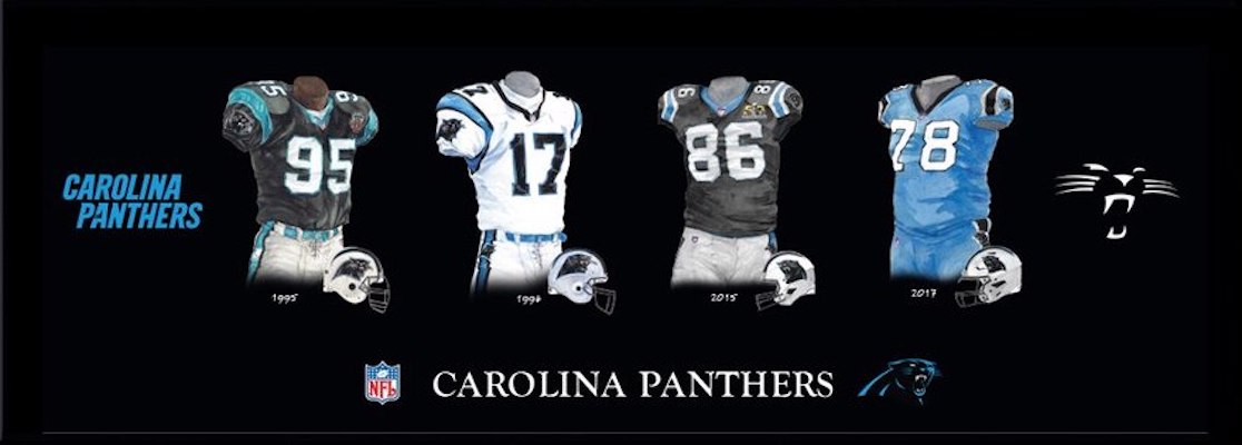 Heritage Uniforms and Jerseys and Stadiums - NFL, MLB, NHL, NBA, NCAA, US  Colleges: Carolina Panthers - Home Stadiums