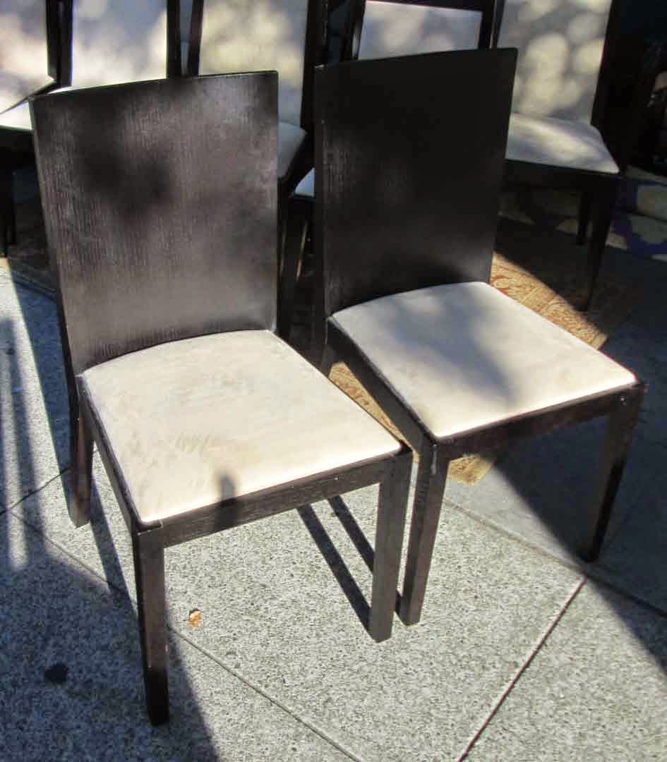 UHURU FURNITURE & COLLECTIBLES SOLD Pair Espresso Dining Chairs with