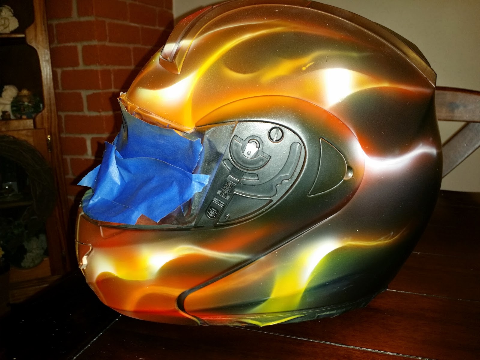 Zimmer DesignZ Custom Paint: Work in progress. Helmet for now, custom