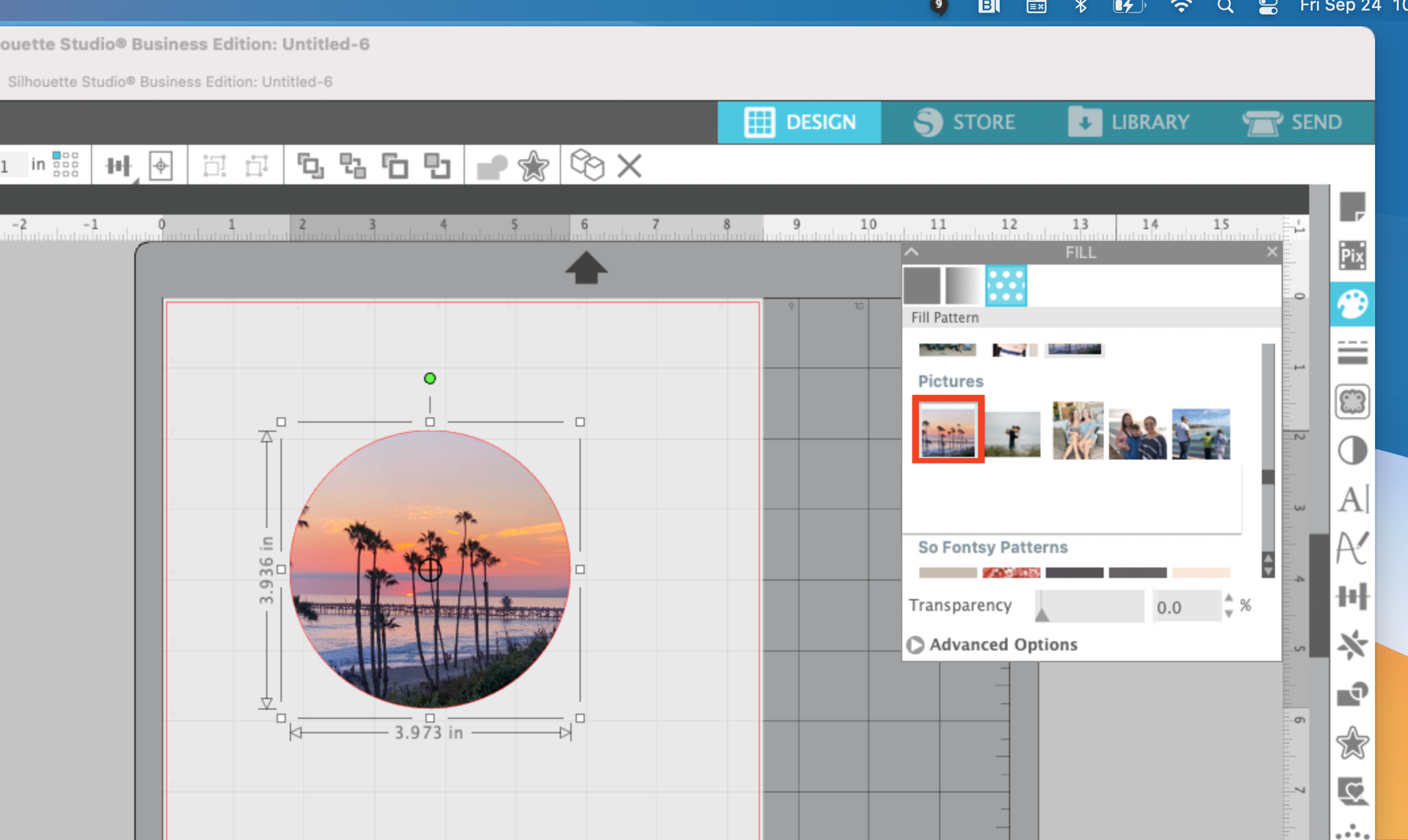 How to Import Photos to Silhouette Studio To Use as Fill Patterns (3