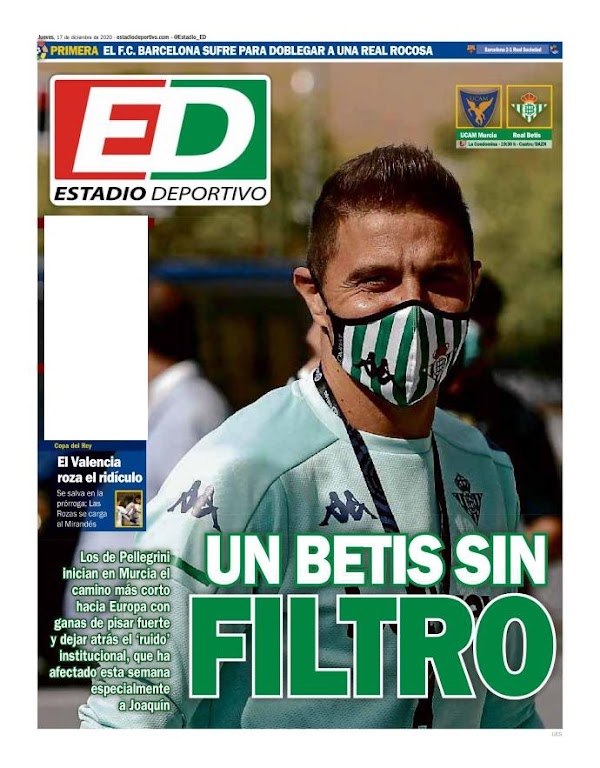 Estadio Deportivo: "Un Betis sin filtro"
