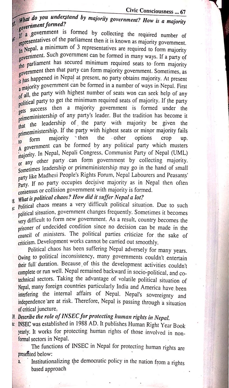 Social class 10 Haamro Notes