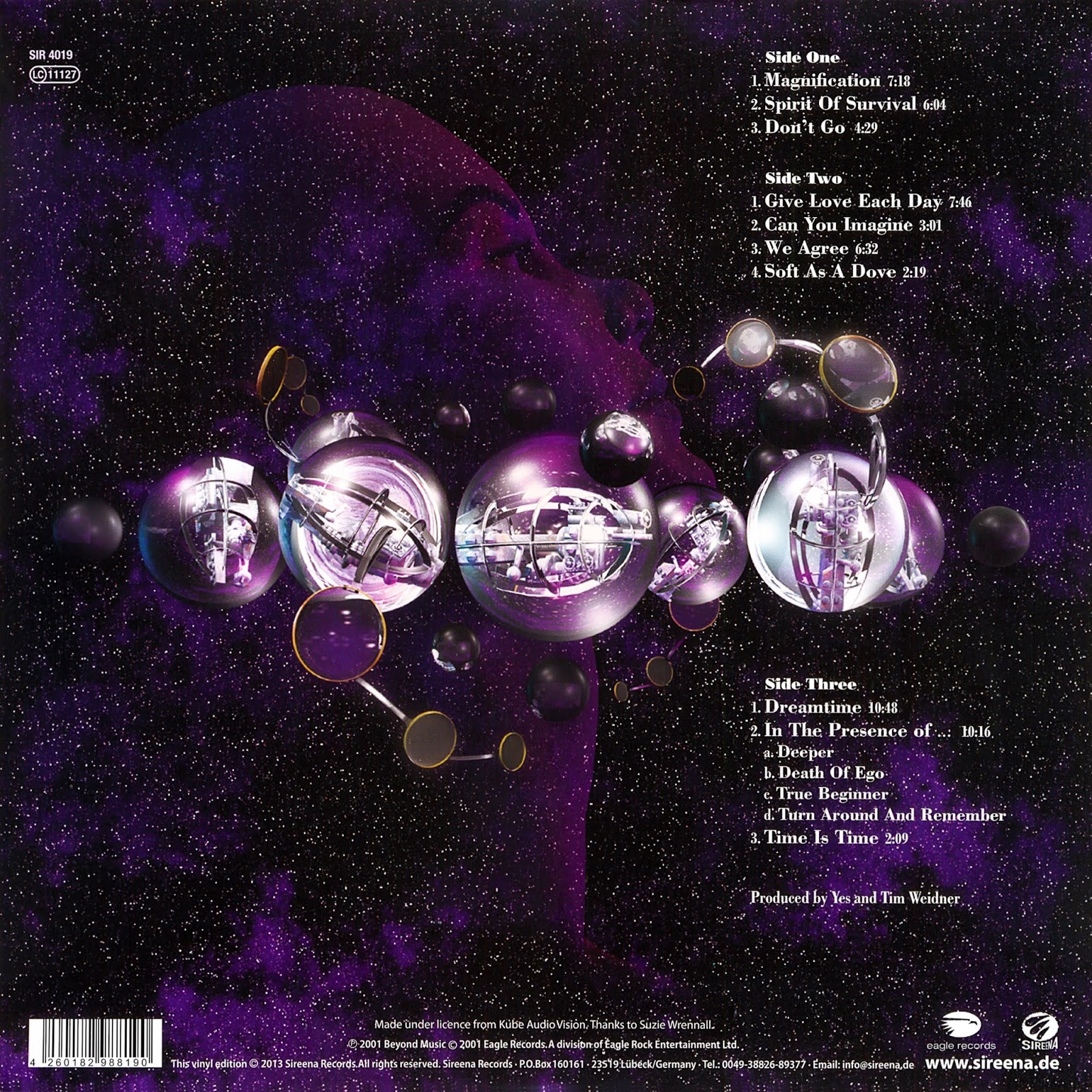 Yes 2001. Yes 2001. Yes "magnification (2lp)". Yes "magnification (2lp)". Yes 2001.