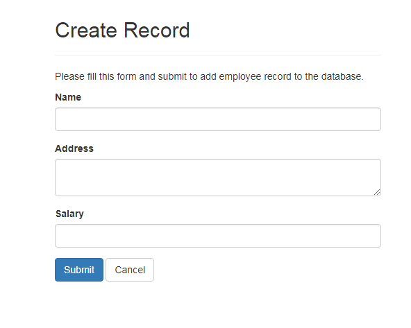Insert read update and delete data using PHP and MySQL database | CRUD ...