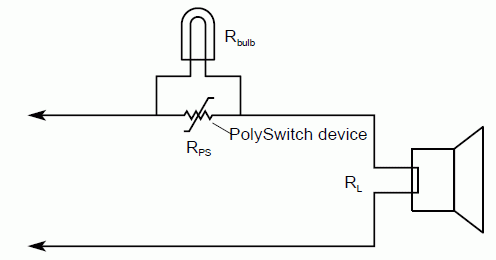 Tweeter loudspeaker burning protection schematic
