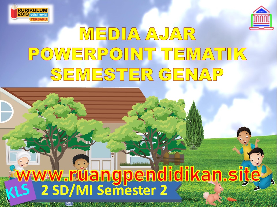 Download Media Ajar PowerPoint Tematik Semester 2 Kelas 2 SD/MI