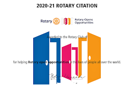 2020-2021 Rotary Citation