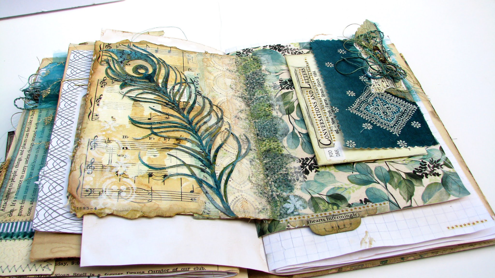 Scraps of Elegance Junk Journal Embellishments Using Words, Sentences