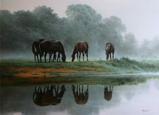 panoramas-naturales-con-animales-pinturas cuadros-paisajes-animales