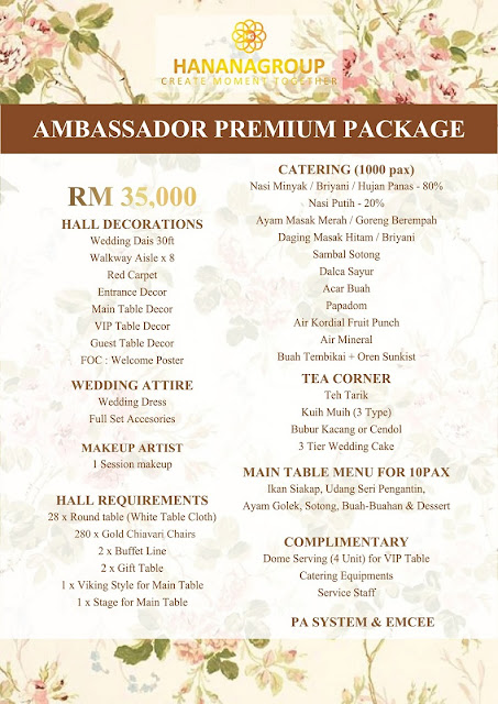 AMBASSADOR PUTRAJAYA   PREMIUM PACKAGE