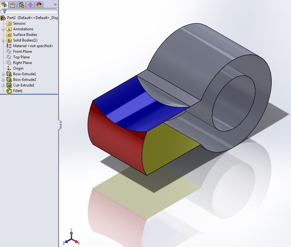 Линия разъема solidworks