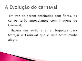 A Evolução do carnaval