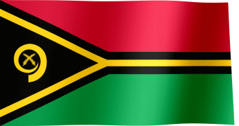 The waving flag of Vanuatu (Animated GIF) (Flaeg blong Vanuatu - Drapeau du Vanuatu)