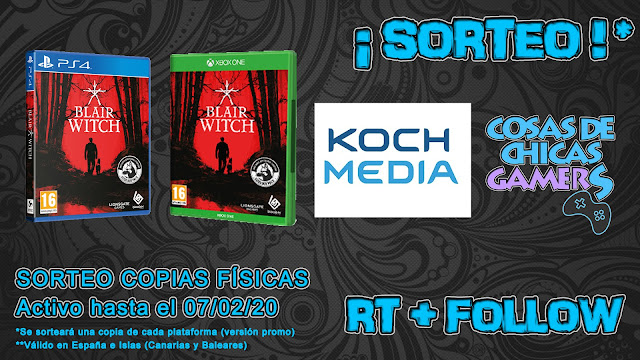 Sorteo copia física Bruja Blair en PlayStation 4 y Xbox One Sorteo copia física Bruja Blair en PlayStation 4 y Xbox One