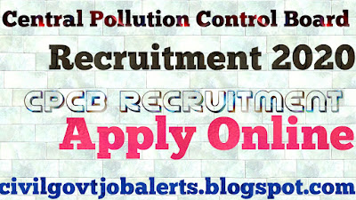 Central Pollution Control Board Recruitment apply Online, CPCB Apply online