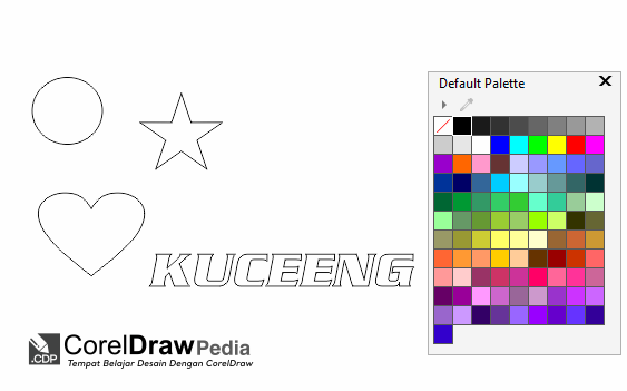 Tutorial 5 cara memberi warna pada objek di aplikasi coreldraw