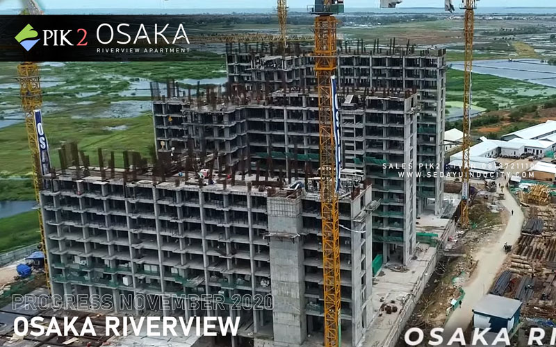 Progress Pembangunan apartemen osaka riverview