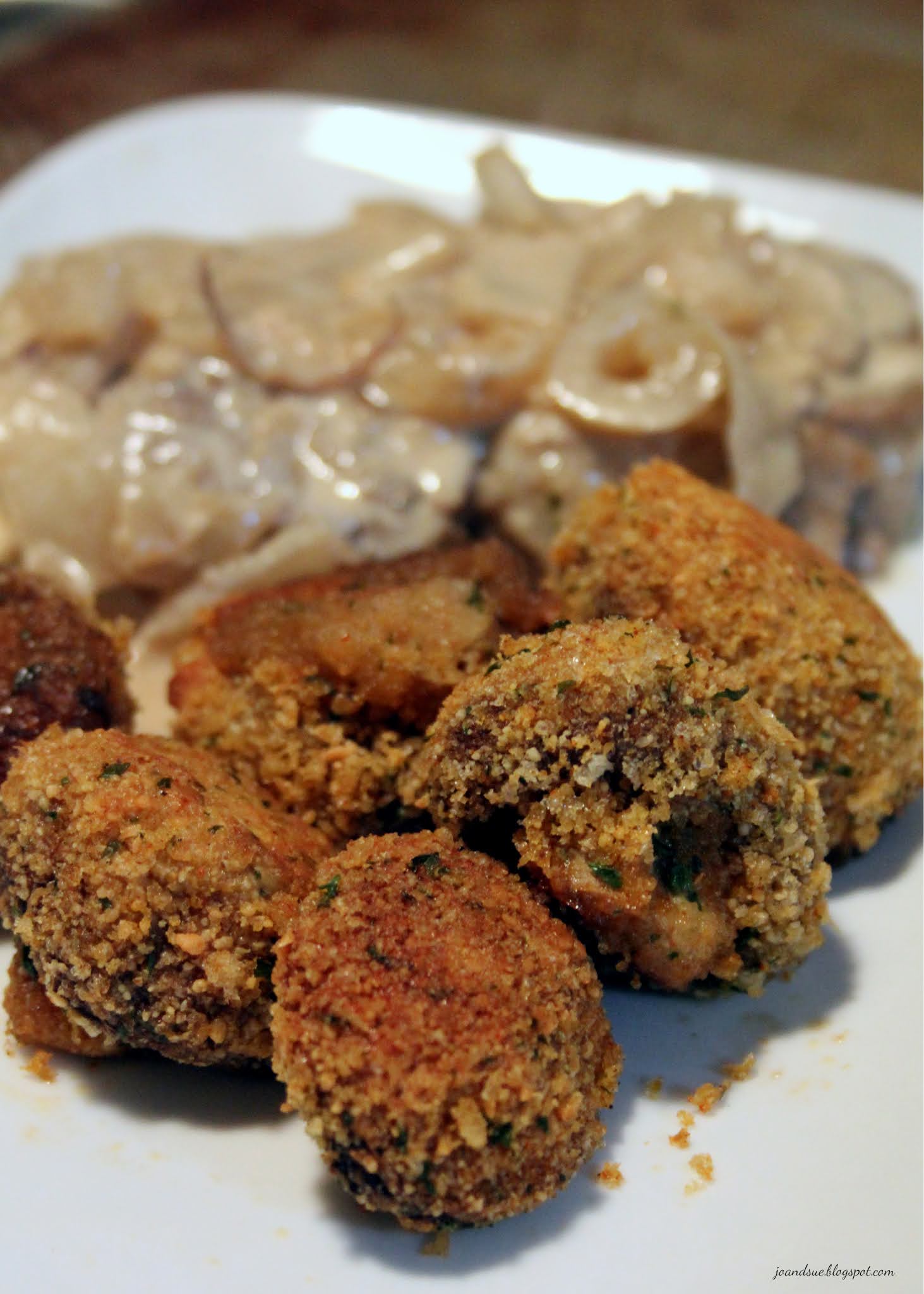 Jo and Sue Keto Oven Fried Mushrooms