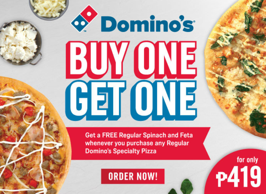 Spinach and Feta Pizza, Now Available at Domino's! Get One Free When