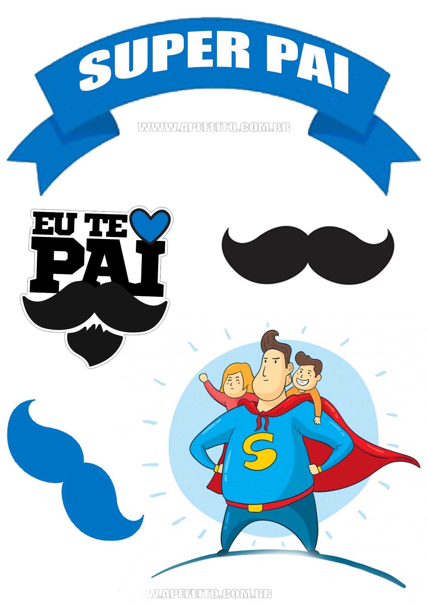 Topo De Bolo Super Pai Topo de bolo para super pai super avo super marido bolo dia. topo de bolo super pai