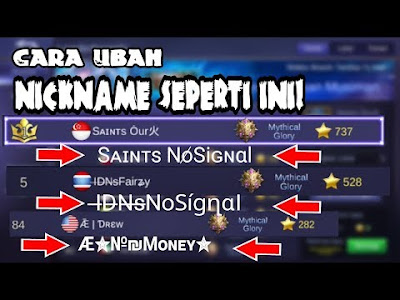 Tips Membuat Nickname Mobile Legends Unik 100 Keren Cocmonvistar