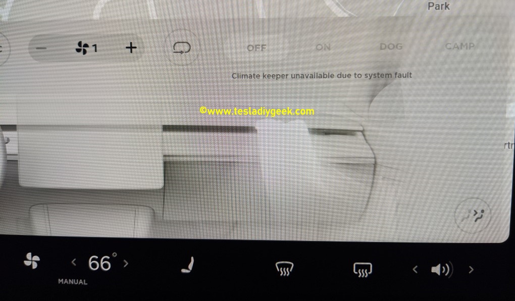 Tesla DIY Geek FINALLY FIXED Failed to turn on climate, Climate