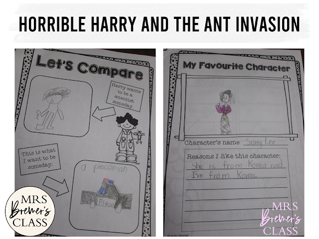 Our class LOVES Horrible Harry! Here are some fun Horrible Harry an the Ant Invasion book study companion activities to go with the book by Suzy Kline. Perfect for whole class guided reading, small groups, or individual study packs. Packed with lots of fun literacy ideas and standards based guided reading activities. Common Core aligned. Grades 1-2 #bookstudies #bookstudy #novelstudy #1stgrade #2ndgrade #literacy #guidedreading #horribleharry