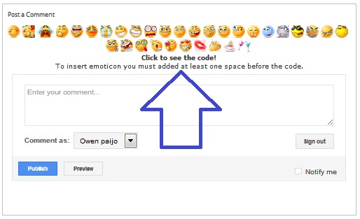 Cara Memasang Emoticon Smiley pada Komentar Blog