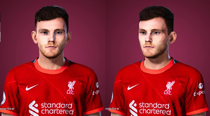 Andrew Robertson Face For eFootball PES 2021