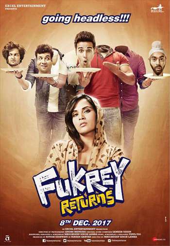 Fukrey Returns 2017 Hindi Movie 720p HDRip 999MB watch Online Download Full Movie 9xmovies word4ufree moviescounter bolly4u 300mb movie