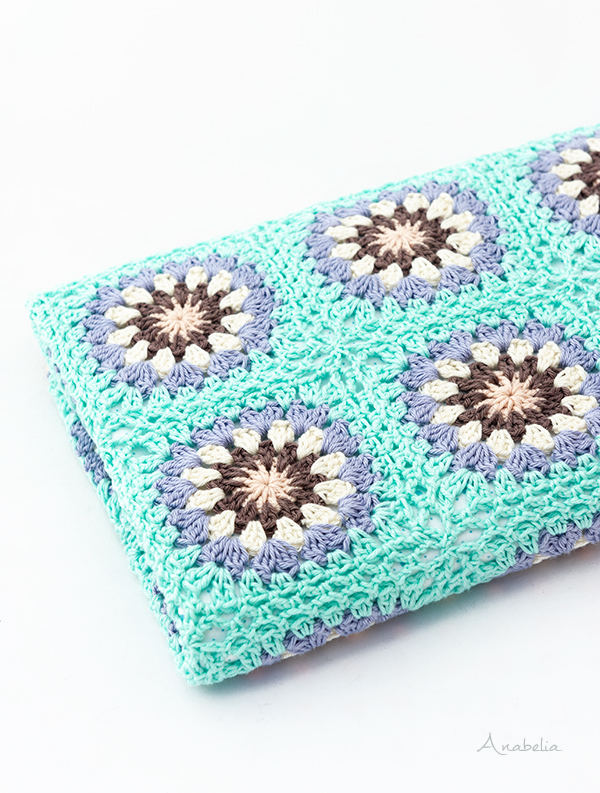 Crochet Stroller Baby Blanket pattern by Anabelia Craft Design