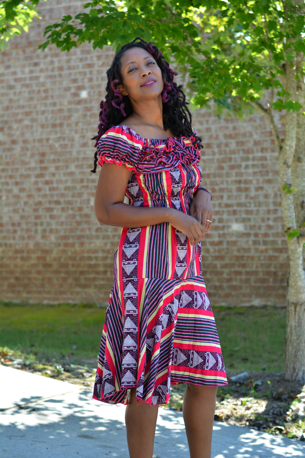 african print dress from ghana