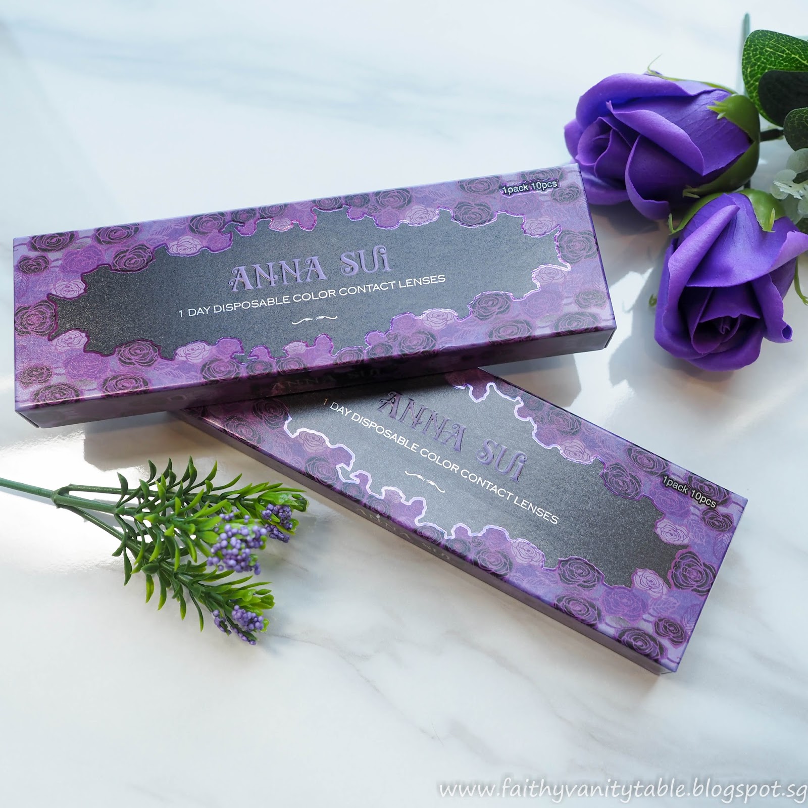 Singapore Beauty, Travel and Lifestyle Blog: Anna Sui Roses 1-Day  Disposable Color Contact Lenses Review (Promo Code at the end!)