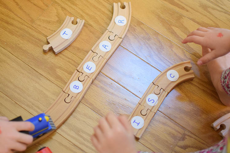 Train Track Word Building What Can We Do With Paper And Glue