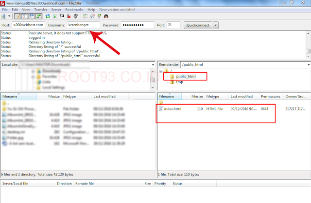 menggunakan FileZilla untuk FTP