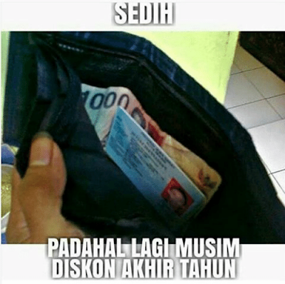 meme lucu tahun baru tak ada uang