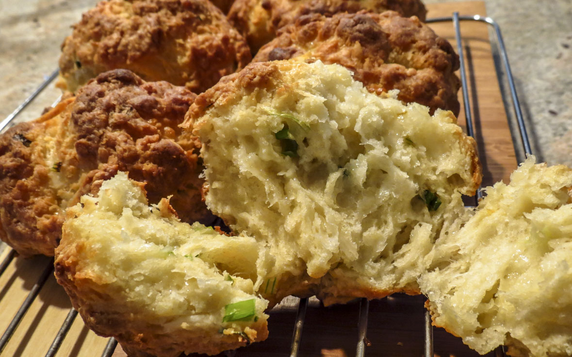 OnTheMoveIn the Galley Drop Biscuits with Cheese & Chives