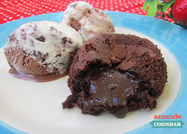 petit gateau de chocolate fácil