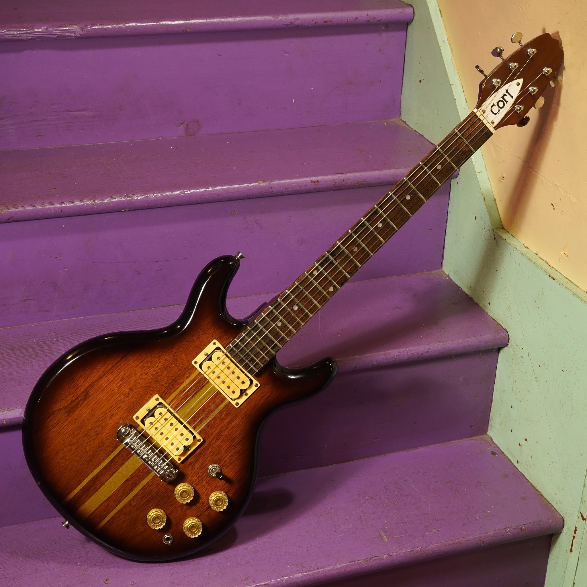 1980s Cort DoubleCut Electric Guitar