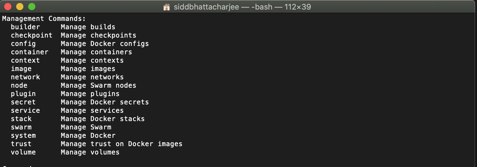  common docker commands 
